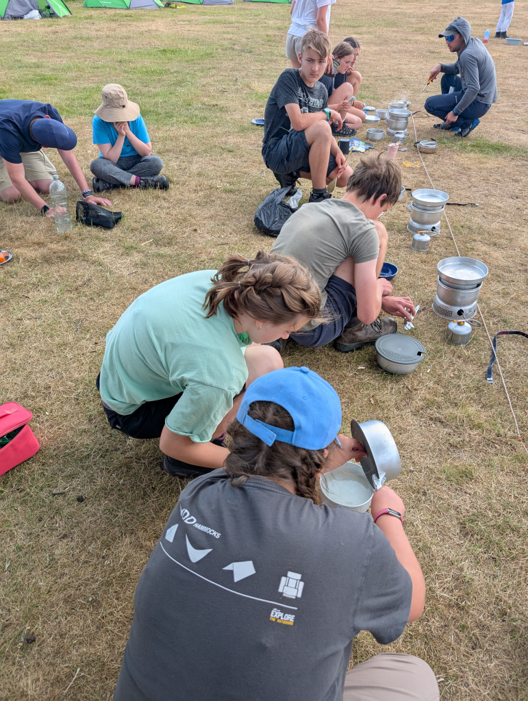 DofE cooking all